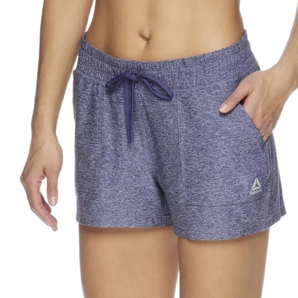 Nwt Reebok Women’s Goal Shorts Size 3X Medieval Blue Heather Athletic stretchy - Picture 1 of 16